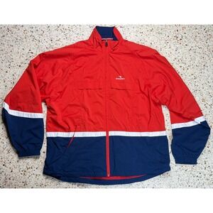 Diadora Men's Full Zip Long‎ Sleeve Embroidered Windbreaker Jacket Size Large